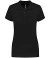 KB255 K255 Kariban Ladies Short Sleeve Piqué Polo Shirt Black colour image